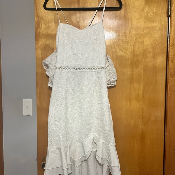 Two Sisters the Label Highlow White Dress - Picture 1 of 2